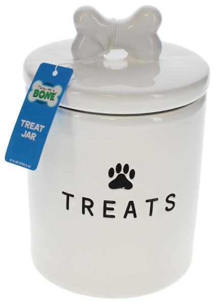 Tarro Cerámica Premios 1,74 Kg Blanco Throw Me A Bone 1 un