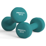Set de 2 Mancuernas Neoprene Dumbbell 3 kg Proiron 1 un