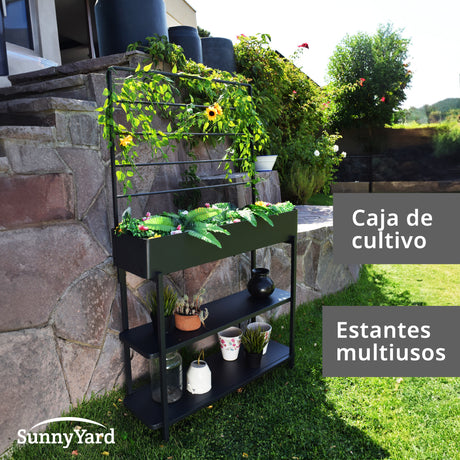 Jardinera de Metal Multifuncional SunnyYard 1 un
