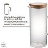 Jarro Vidrio con Tapa 1.4 L Home Logics 1 un