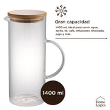 Jarro Vidrio con Tapa 1.4 L Home Logics 1 un