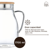 Jarro Vidrio con Tapa 1.7 L Home Logics 1 un