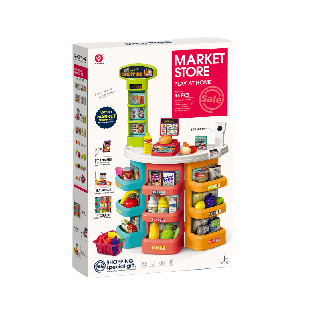 Juego Supermercado Infantil Market Store 44 Piezas 1 un