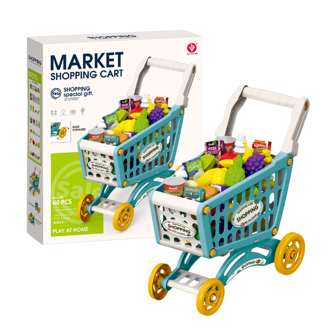 Juego de Carrito de Compras Market 56 Piezas 1 un