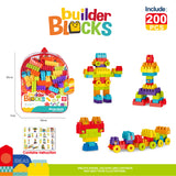 Bloques de Construcción Mochila Builder Blocks 200 Piezas 1 un