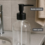 Dispensador Jabón Vidrio Transparente 1L Home Logics 1 un