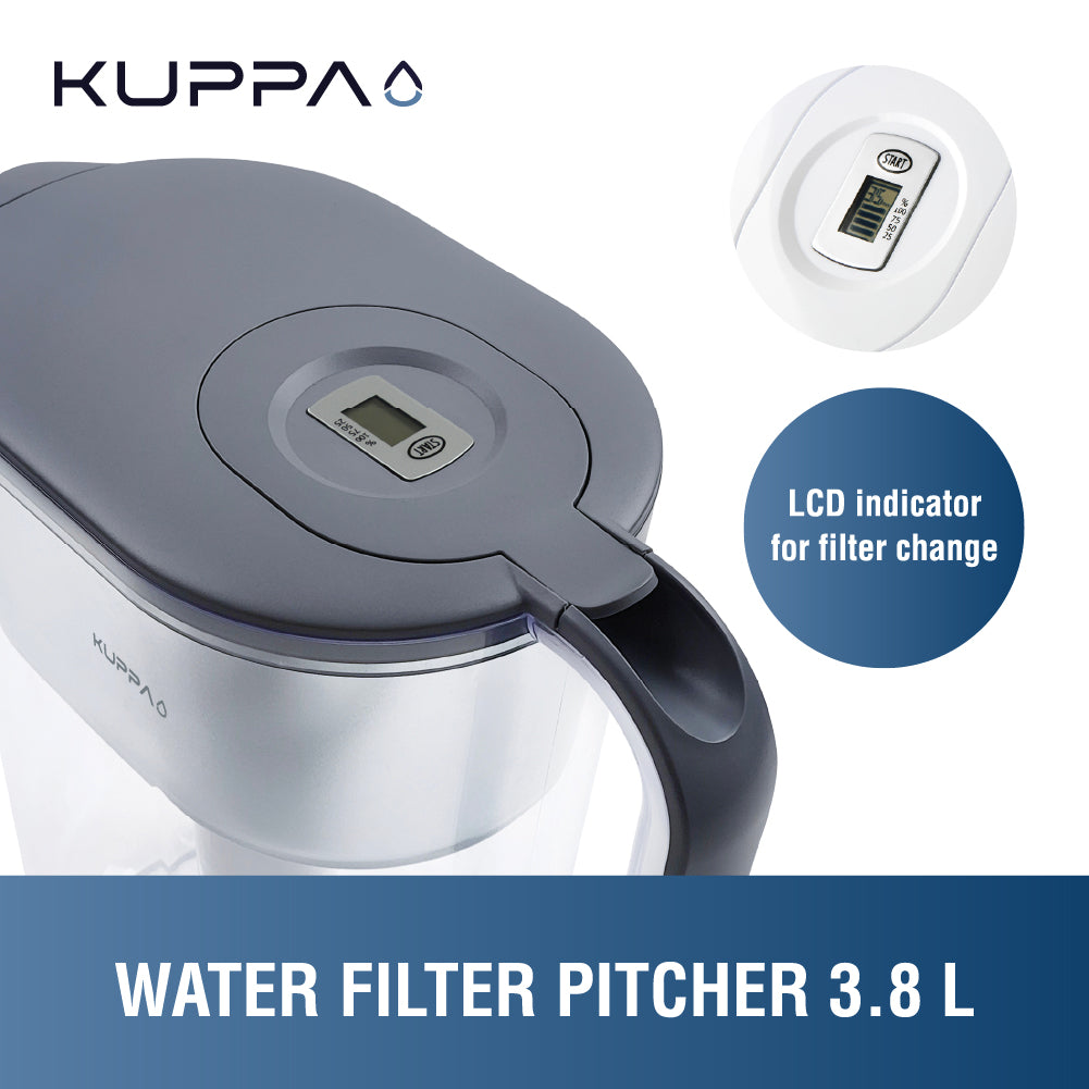 Jarro Agua Gris 3.8 L Kuppa 1 un