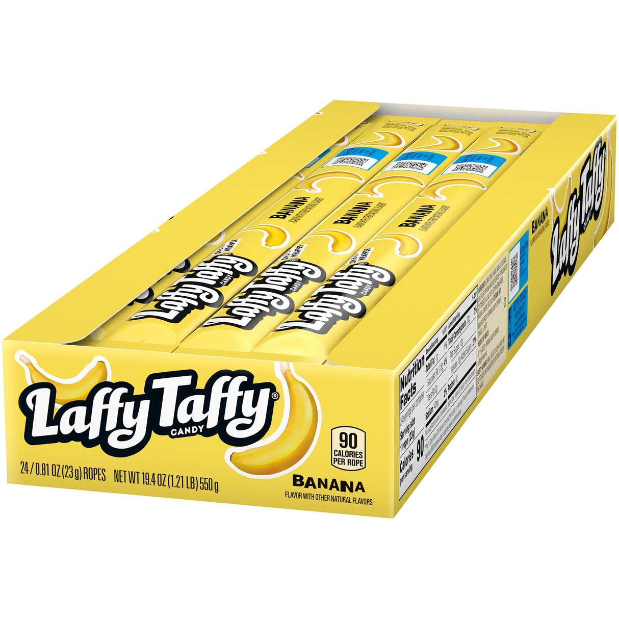 Masticable Rope Plátano Laffy Taffy 24 x 22,9 g