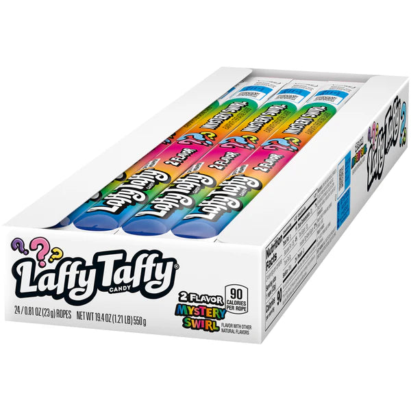 Masticable Rope Mystery Swirl Laffy Taffy 24 x 22.9 g