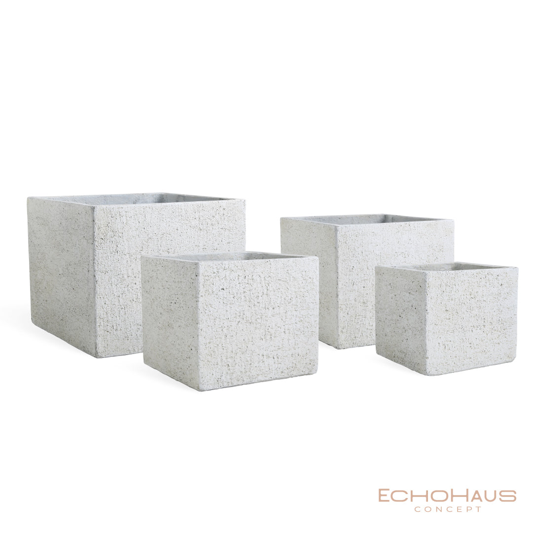 Set Maceteros Caliza EchoHaus Pack 4