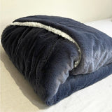 Manta Sherpa Gray Comfy Bliss 1 un