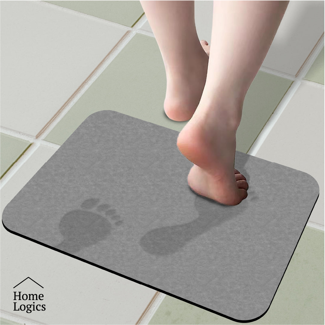 Piso Baño Rubber Gris 3mm Home Logics 1 un