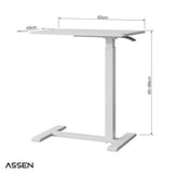 Mesa Lateral de Altura Regulable White Assen 1 un