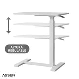 Mesa Lateral de Altura Regulable White Assen 1 un