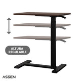 Mesa Lateral de Altura Regulable Black Base Assen 1 un