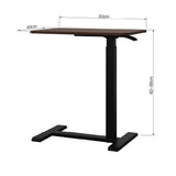 Mesa Lateral de Altura Regulable Black Base Assen 1 un