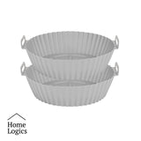 Set 2 Moldes Silicona Air Fryer 17 cm Home Logics