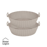 Set 2 Moldes Silicona Air Fryer 21 cm Home Logics