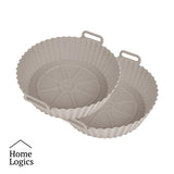 Set 2 Moldes Silicona Air Fryer 21 cm Home Logics