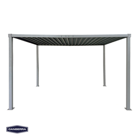 Pérgola Bioclimática 3 x 4 m Acero Techo Ajustable Solara Canberra 1 un