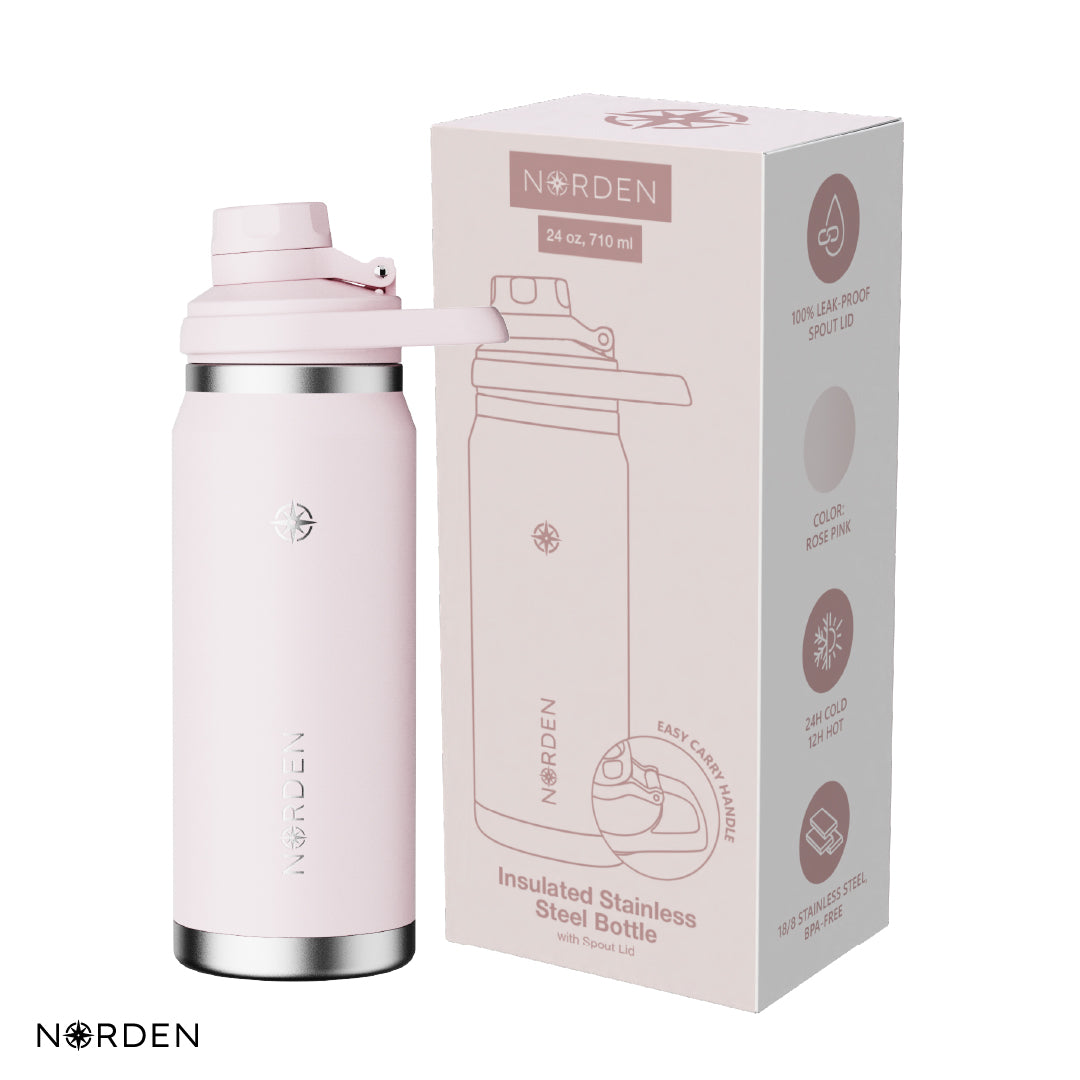 Botella Térmica Acero Inox Rose Pink 710 ml Norden 1 un