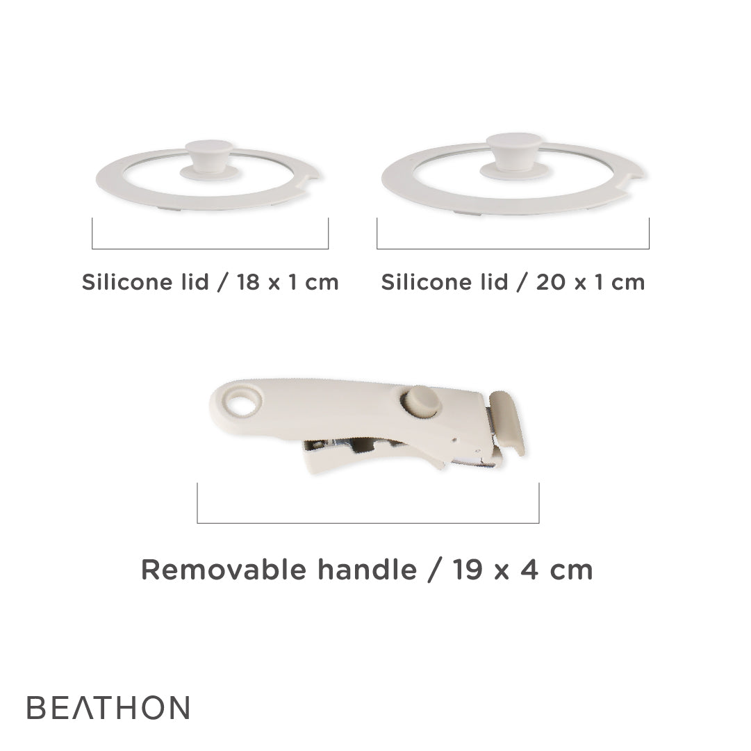 Batería de Cocina con Mango Removible 7 pcs 1 un