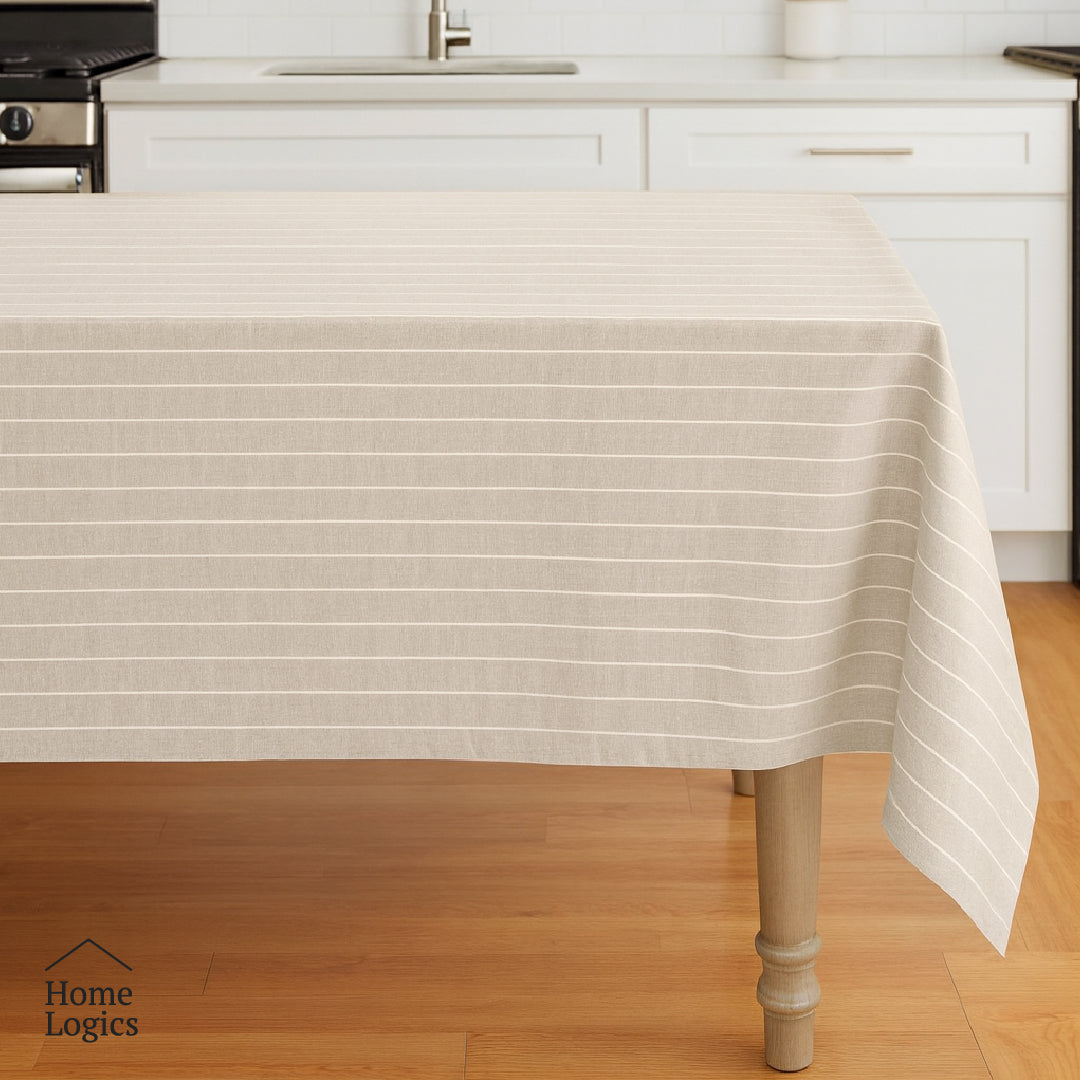 Mantel Rectangular Beige 150 x 260 cm Blair Home 1 un