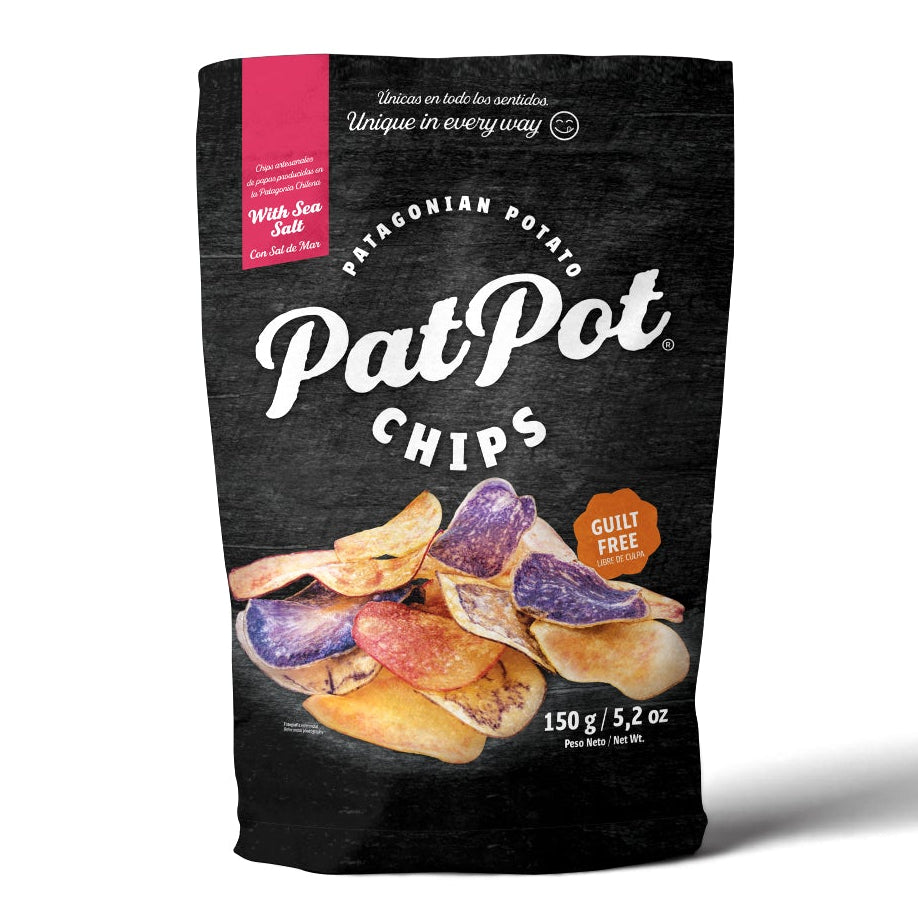 Papas Fritas con Sal de Mar PatPot 150g
