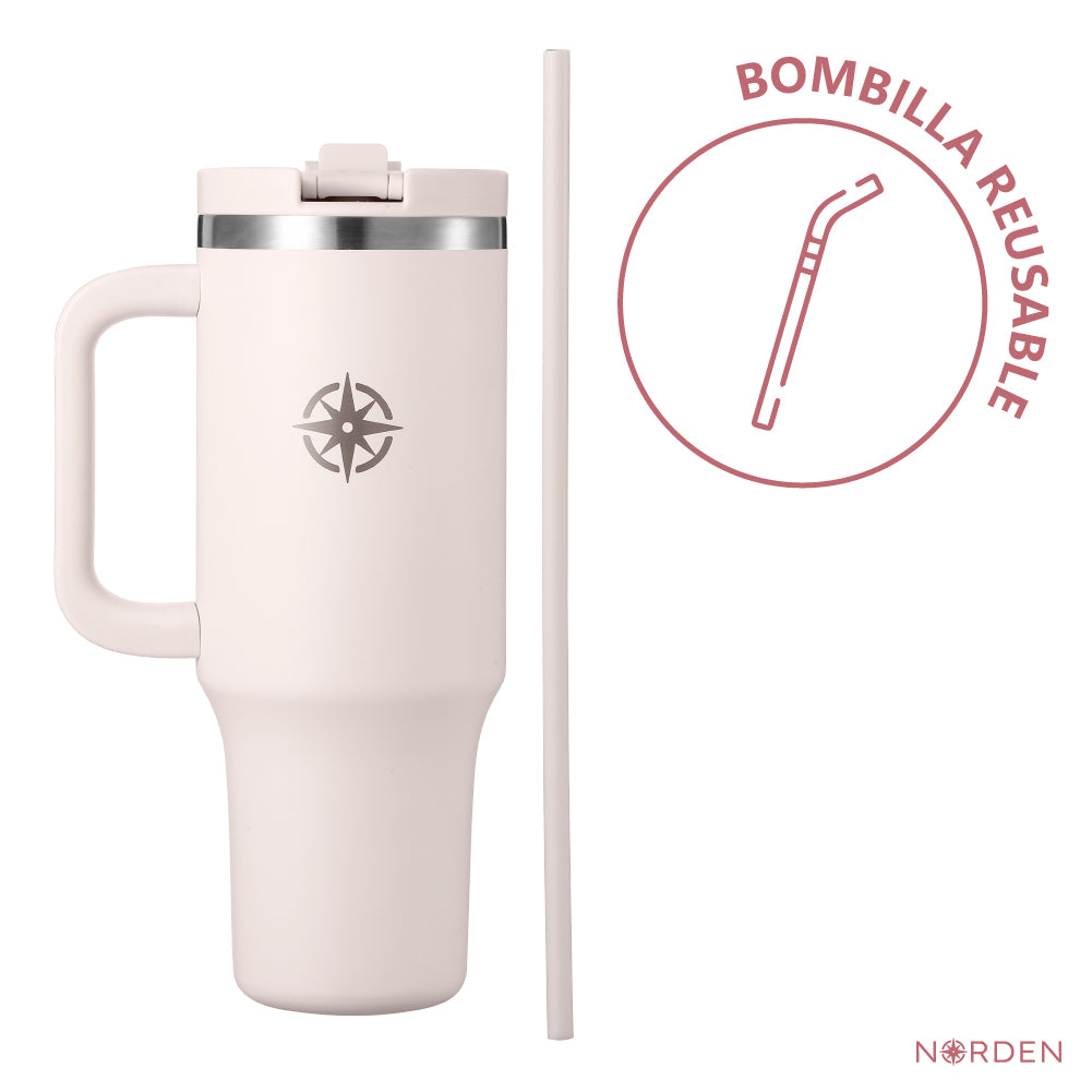 Botella Térmica Tumbler Leak-Proof Pink 1200 ml Norden 1 un