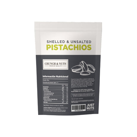 Pistachos Tostados Sin Sal Sin Cáscara Crunch & Nuts 350 g