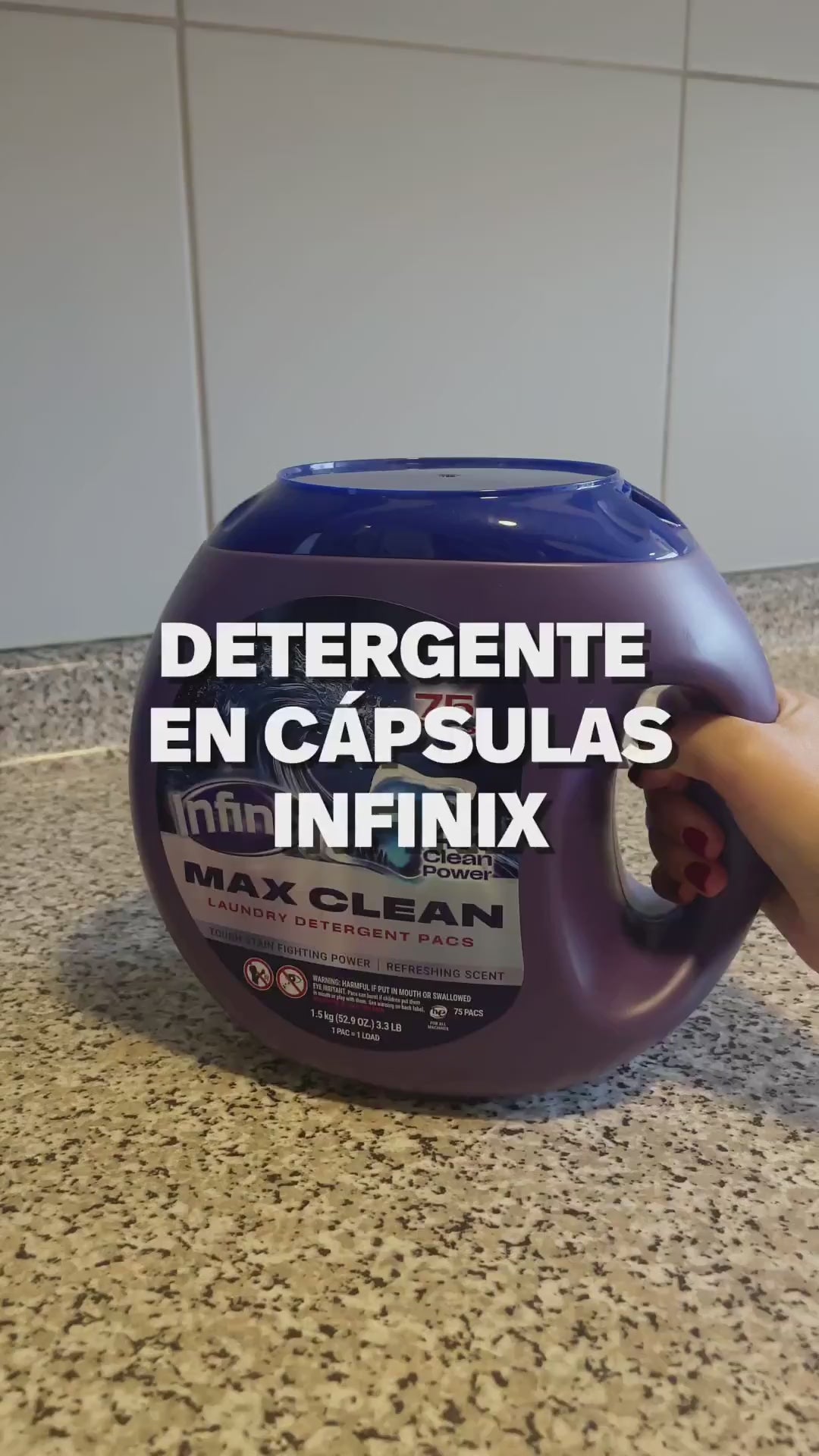 Detergente en Cápsulas Infinix 75 un
