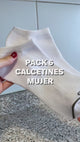 Calcetines Mujer Cushion No Show White Cosley Pack 6