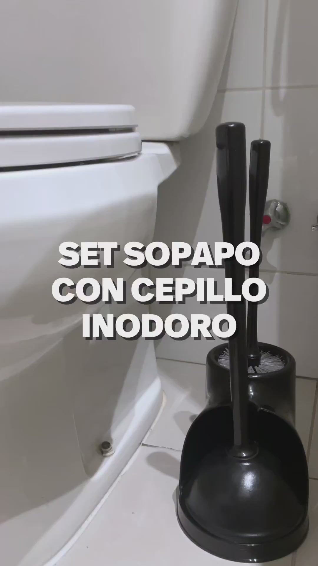 Set Sopapo con Cepillo Inodoro Black Clynder 1 un