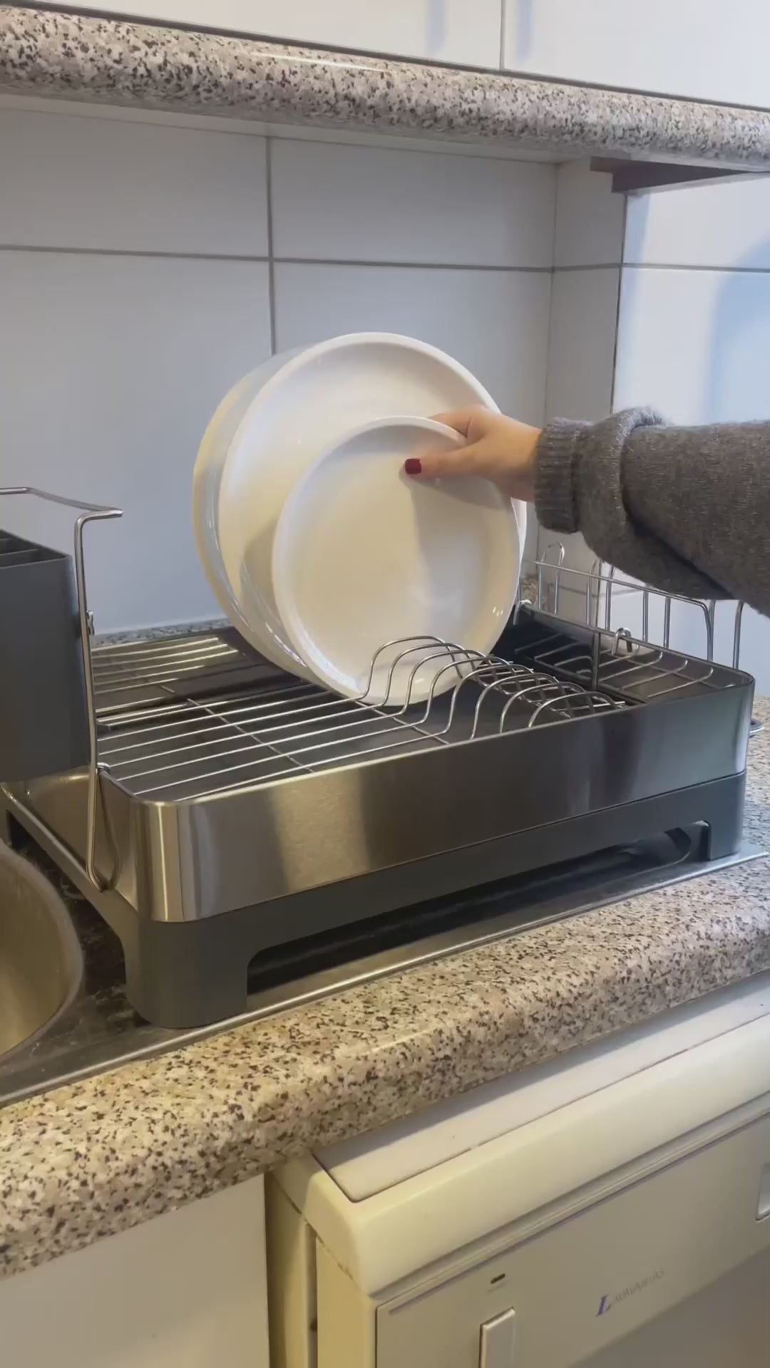 Secador Platos Acero Inoxidable Home Logics 1 un