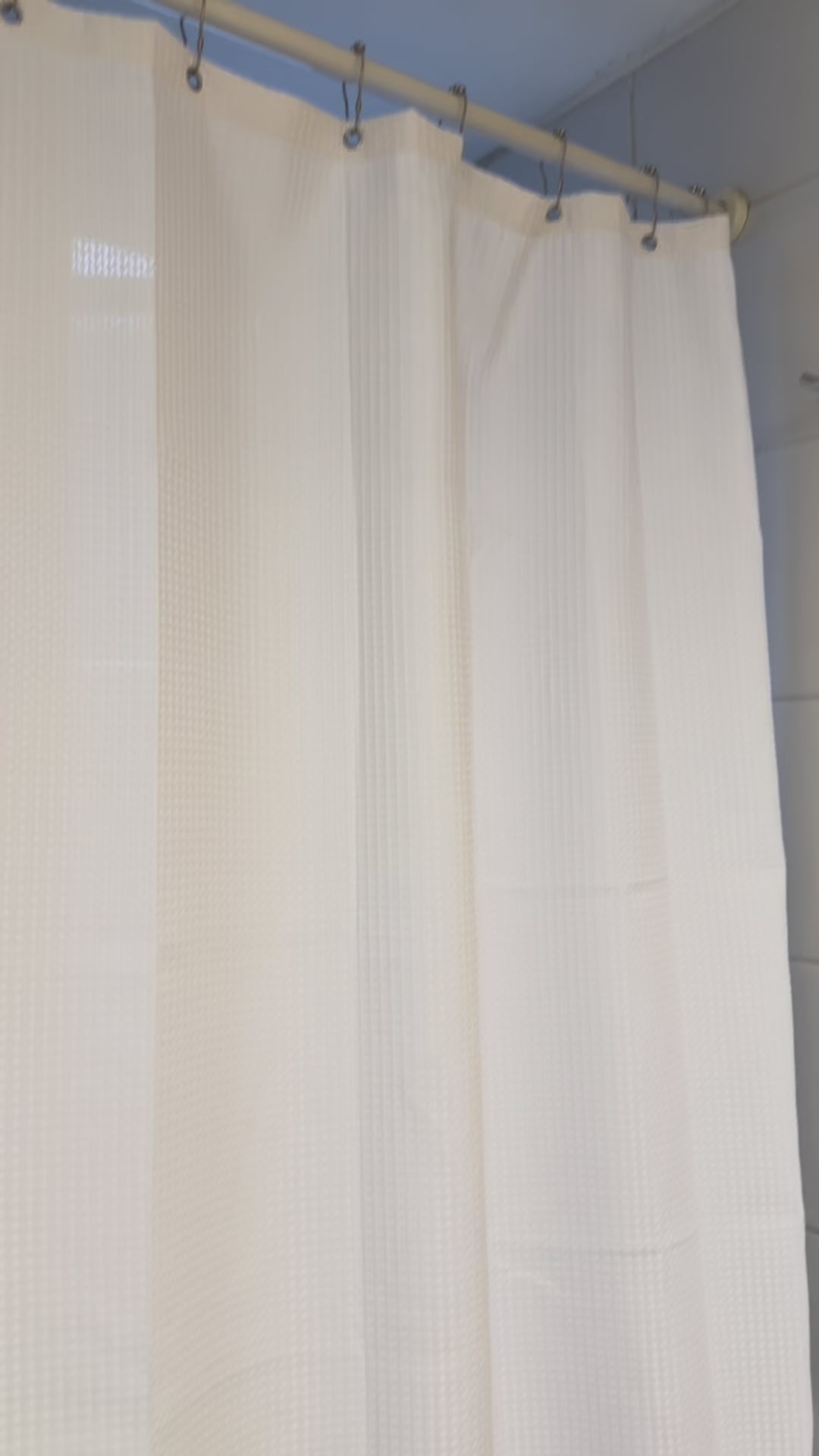 Cortina Baño Waffle 180 x 183 cm White Home Logics 1 un