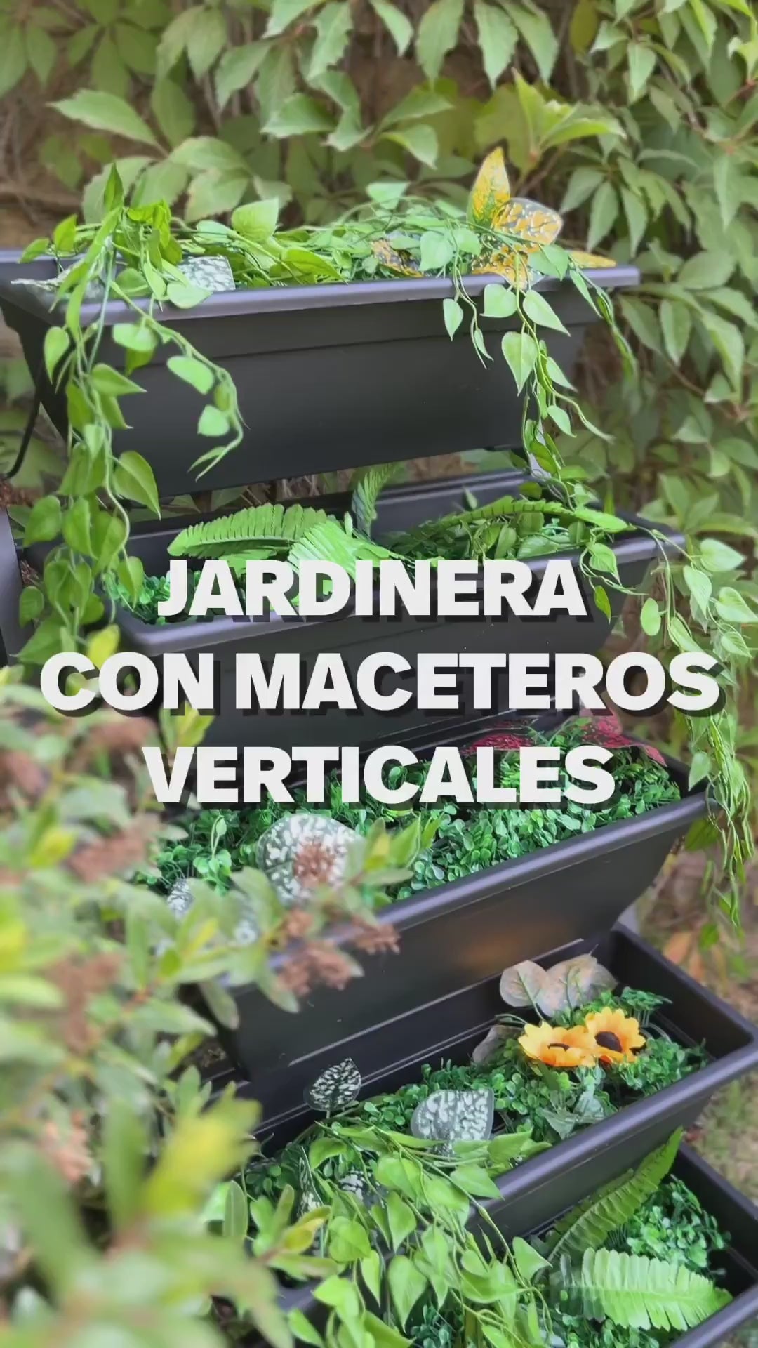 Jardinera con Maceteros Verticales SunnyYard 1 un