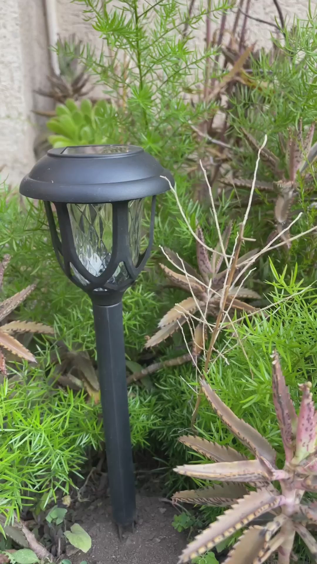 Set 4 Luces Solares Estaca Patio 40 cm Oris 1 un