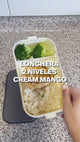 Lonchera 2 Niveles con Mango Plástica Cream 1600 ml 1 un