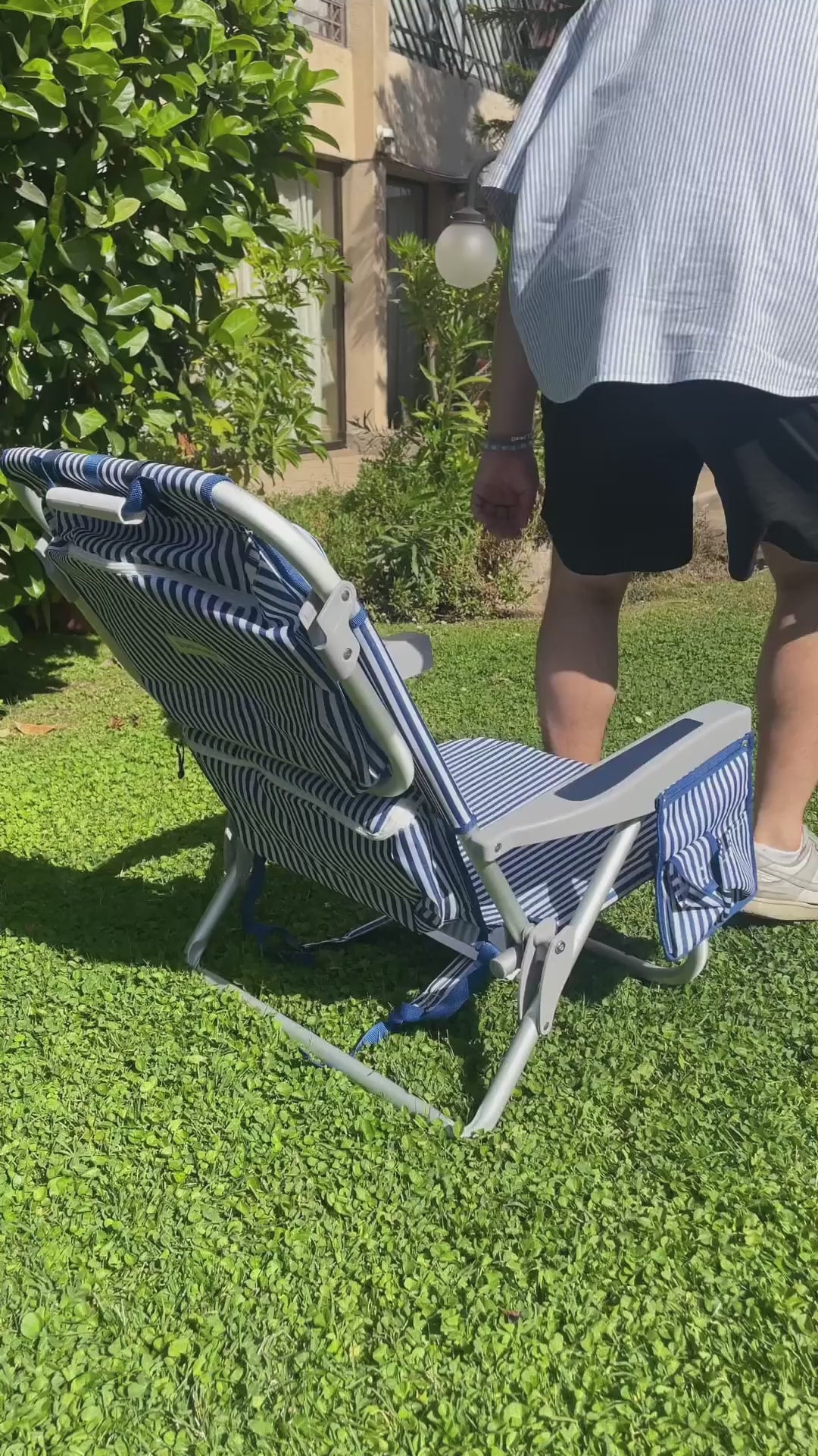 Silla de Playa Baja Navy Blue Sunseeker 1 un