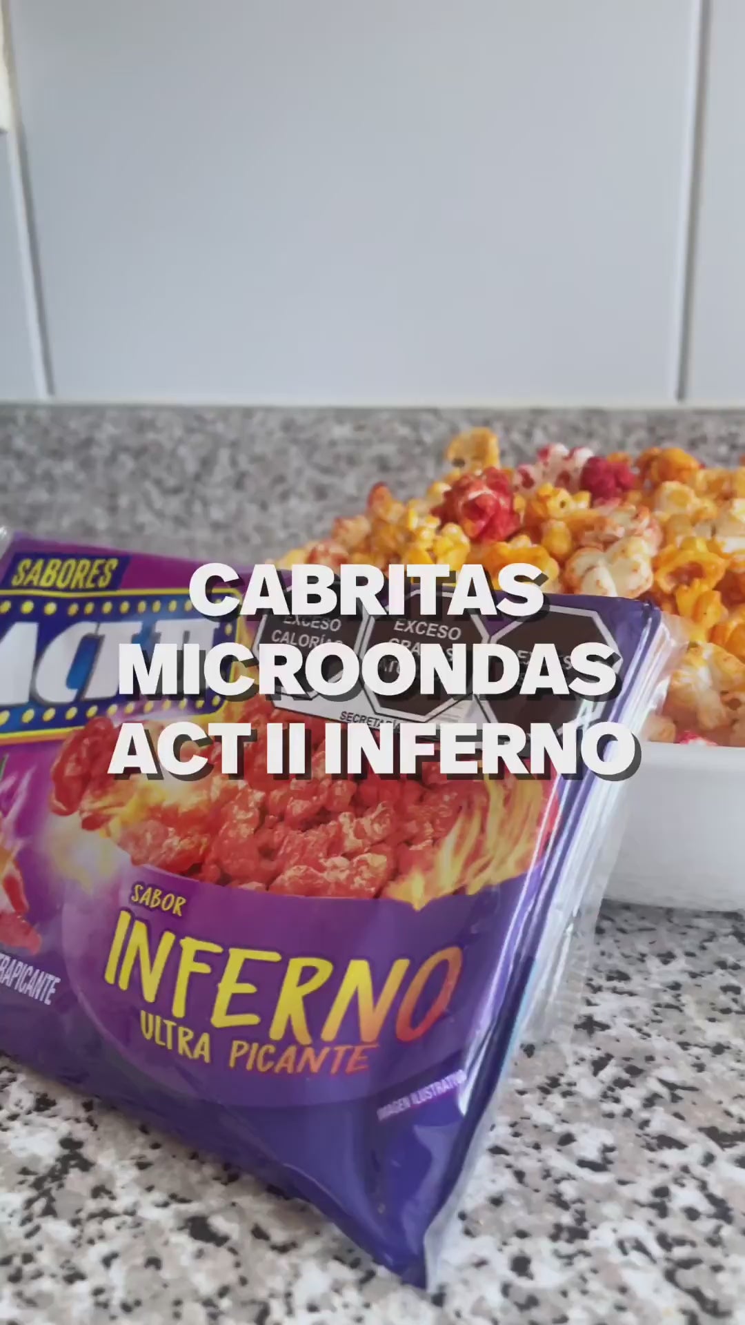 Cabritas para Microondas Inferno ACT II 88 g