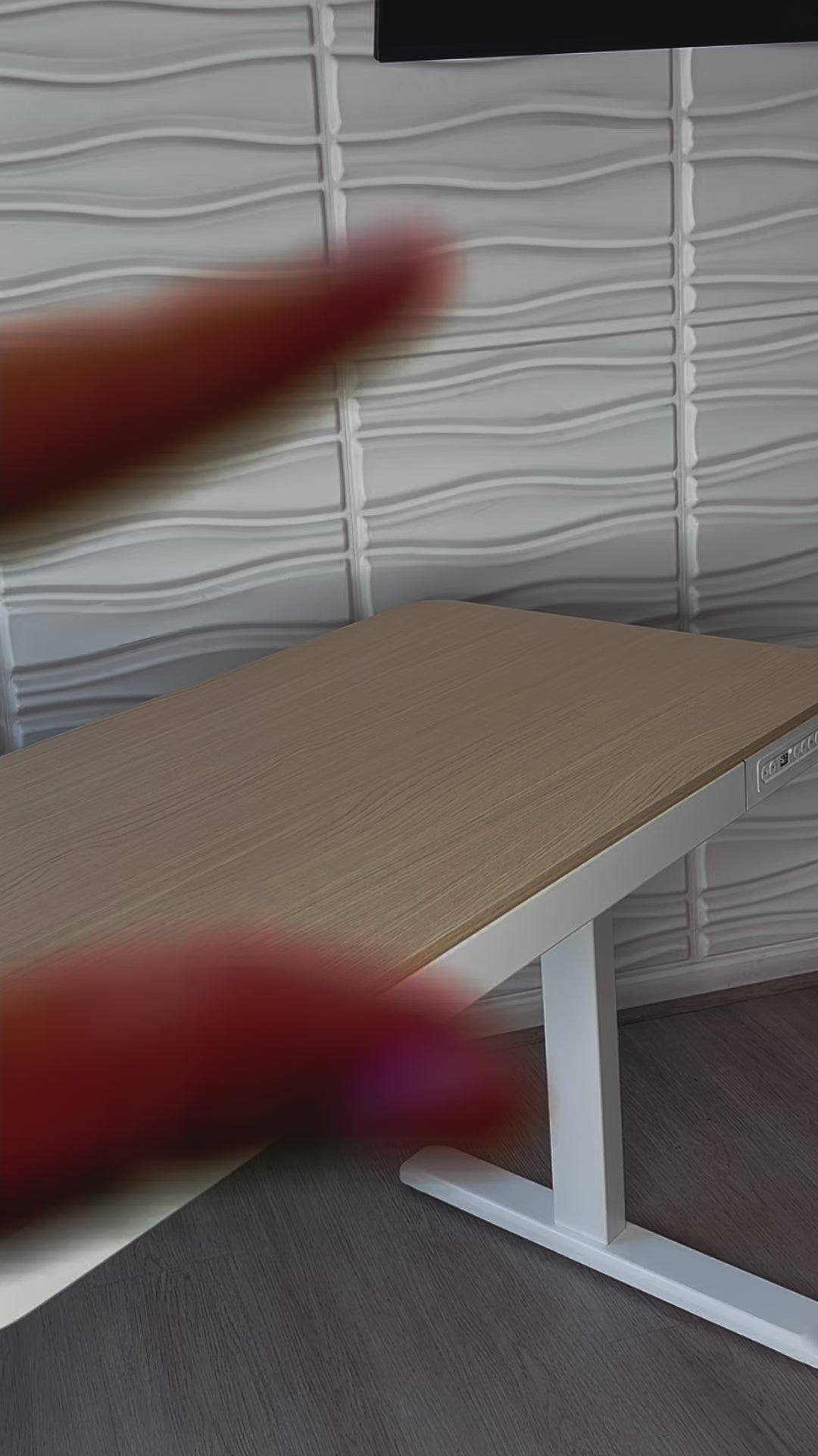 Escritorio Altura Regulable Base Blanca Pro Series 118x60cm Assen 1 un