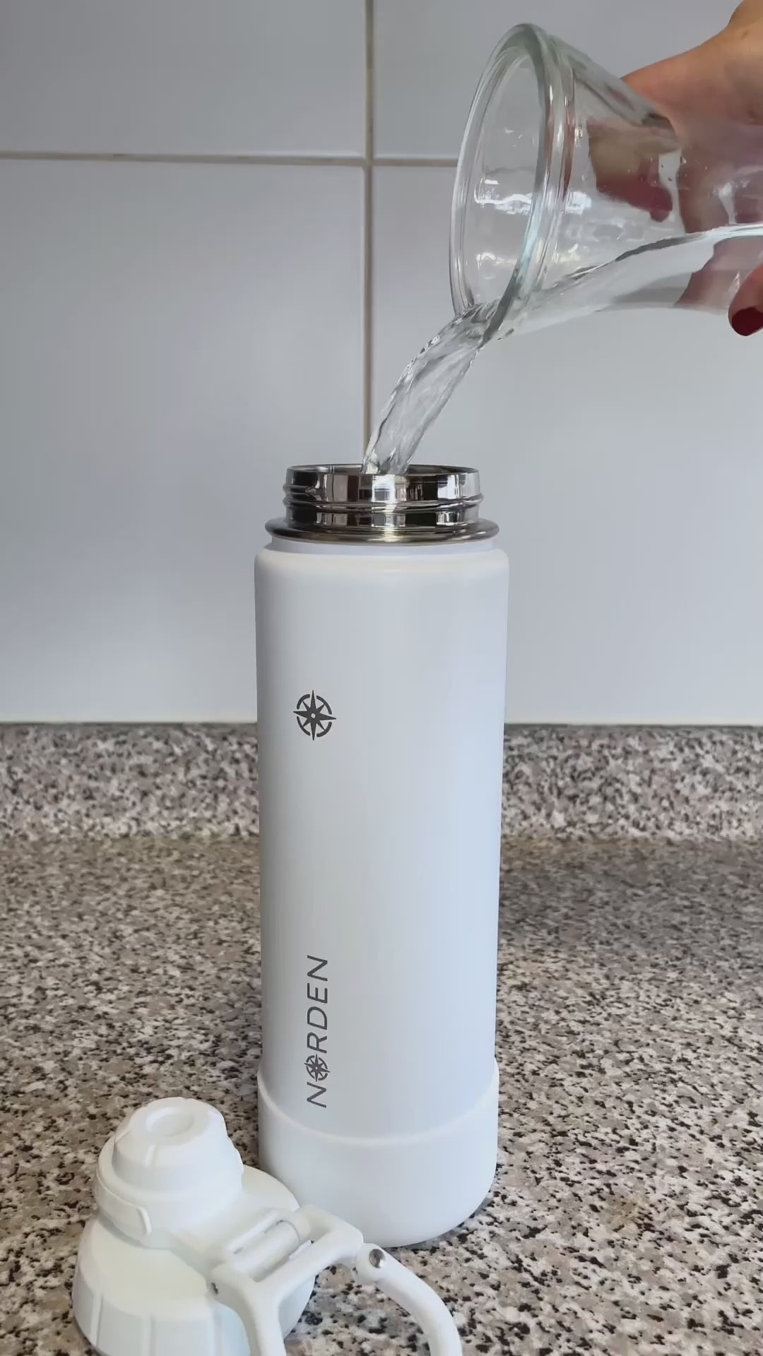 Botella Insulada Flask White 710 ml Norden 1 un