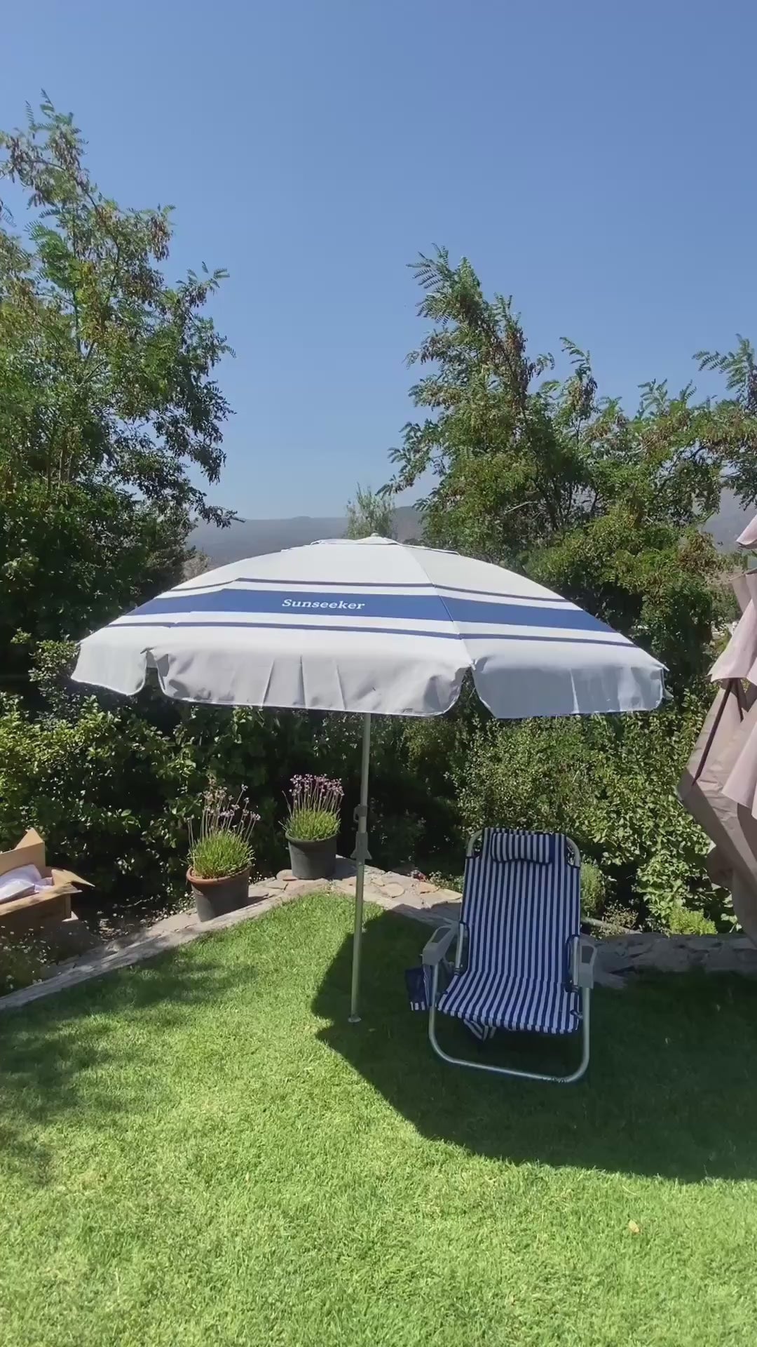 Quitasol Coastal Blue 2.4m Sunseeker