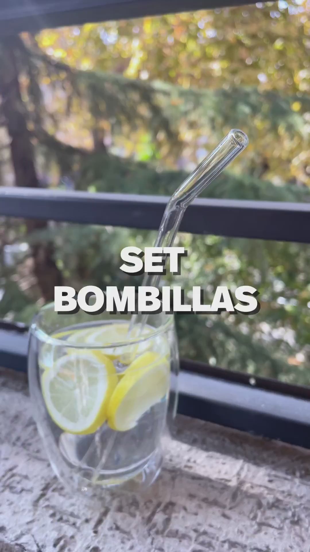 Set 6 Bombillas Vidrio Reutilizables Home Logics 1 un