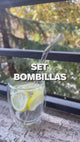 Set 6 Bombillas Vidrio Reutilizables Home Logics 1 un