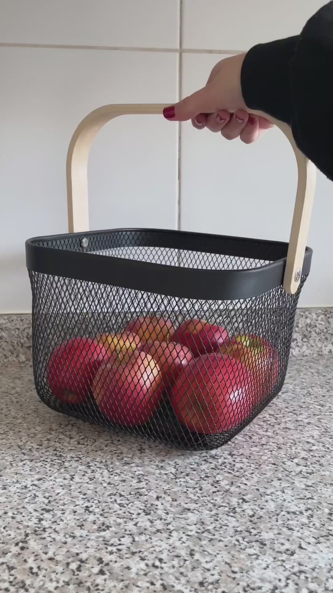 Set 2 Canastos Mango Bambú Home Logics 2 un 2 un