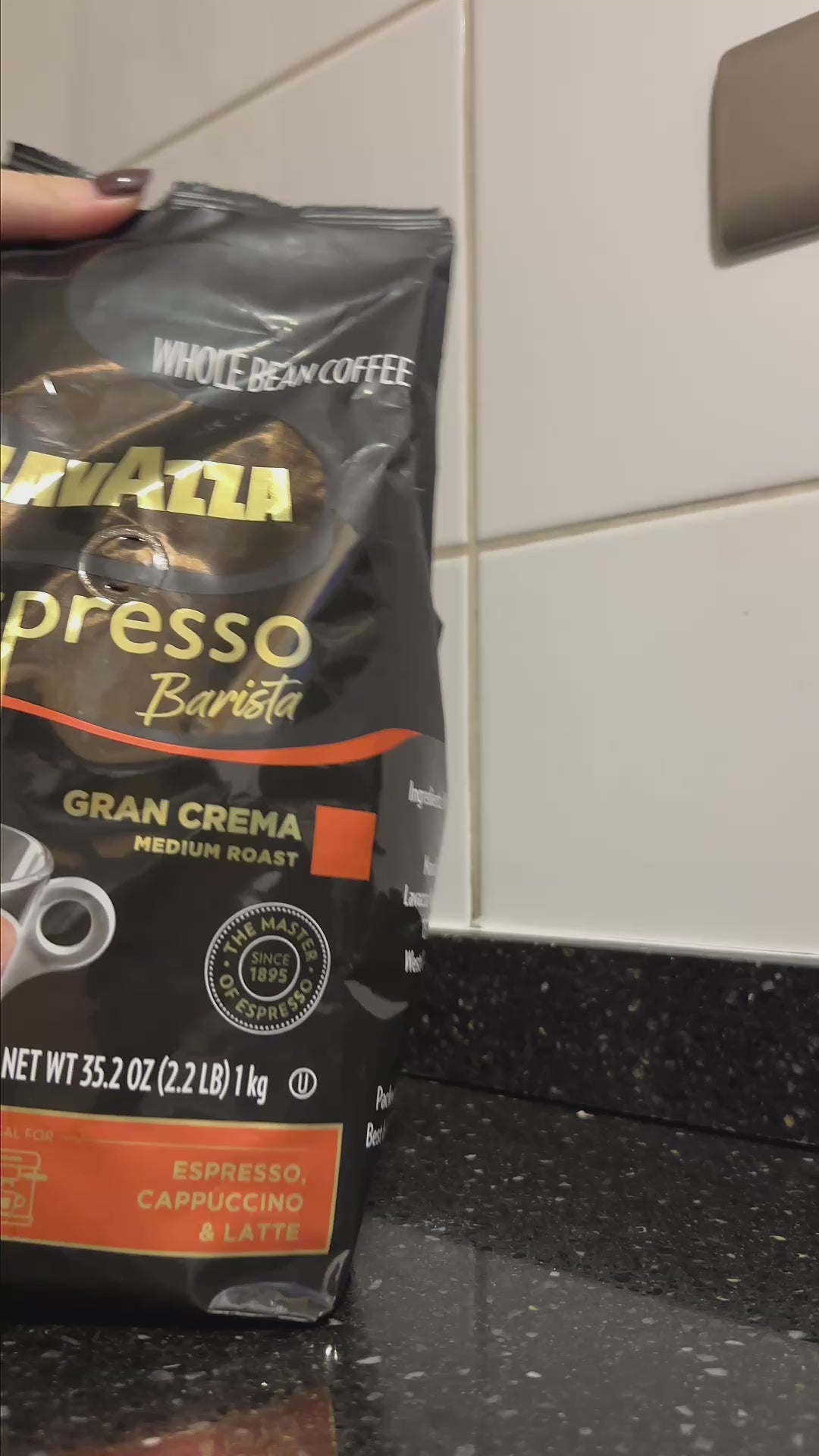 Café Espresso Gran Crema Grano Entero Lavazza 1 kg