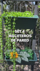 Set 4 Maceteros de Pared SunnyYard 4 un