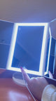 Espejo Maquillaje Triple Aumento Led Luam 1 un