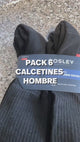 Calcetines Hombre Cushion Crew Black Cosley Pack 6
